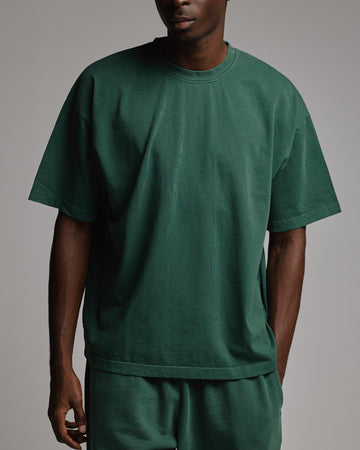 Drop Shoulder T-Shirt - Vintage Green