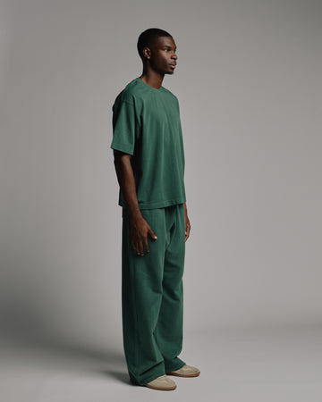 Cropped T-Shirt - Vintage Green