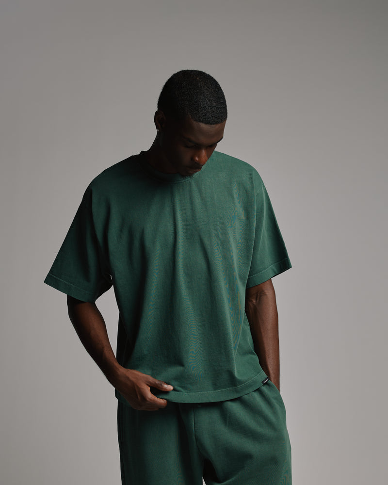 Cropped T-Shirt - Vintage Green