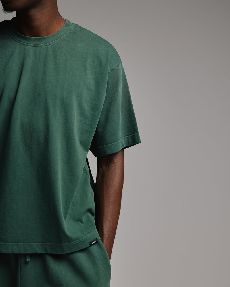 Cropped T-Shirt - Vintage Green