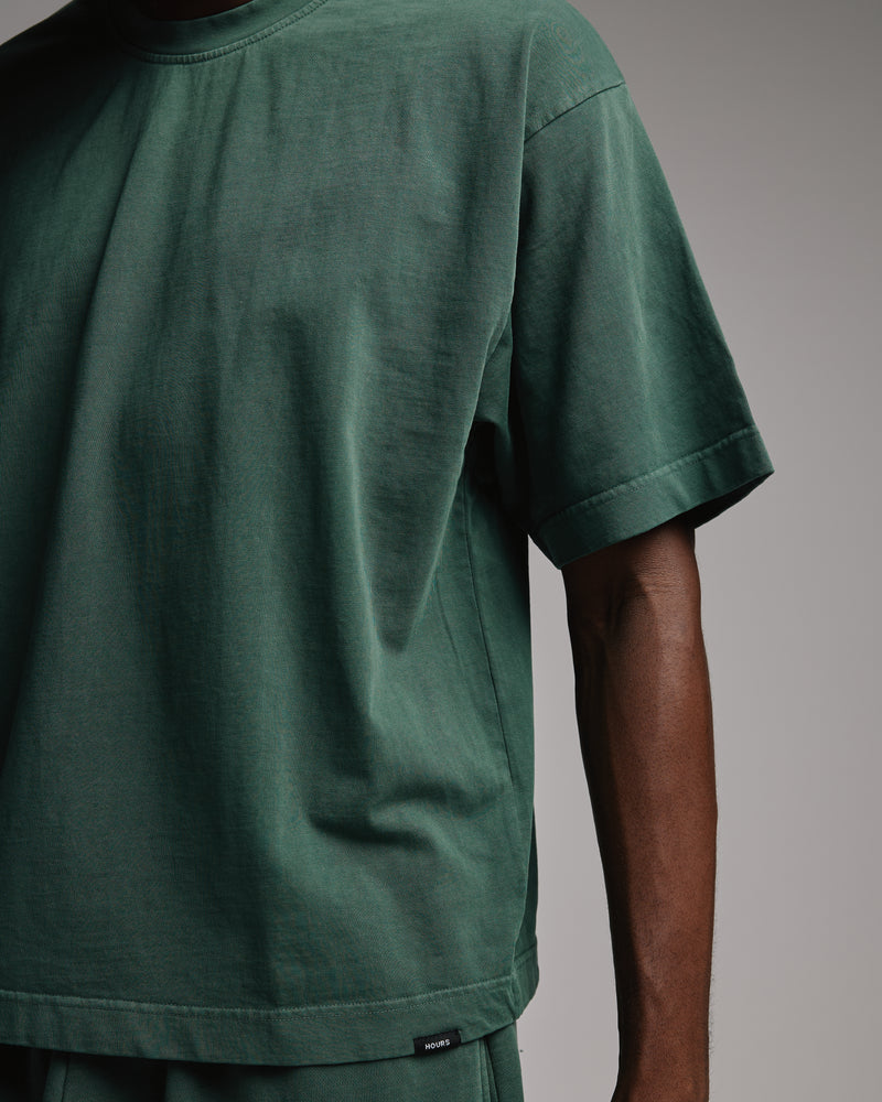 Cropped T-Shirt - Vintage Green