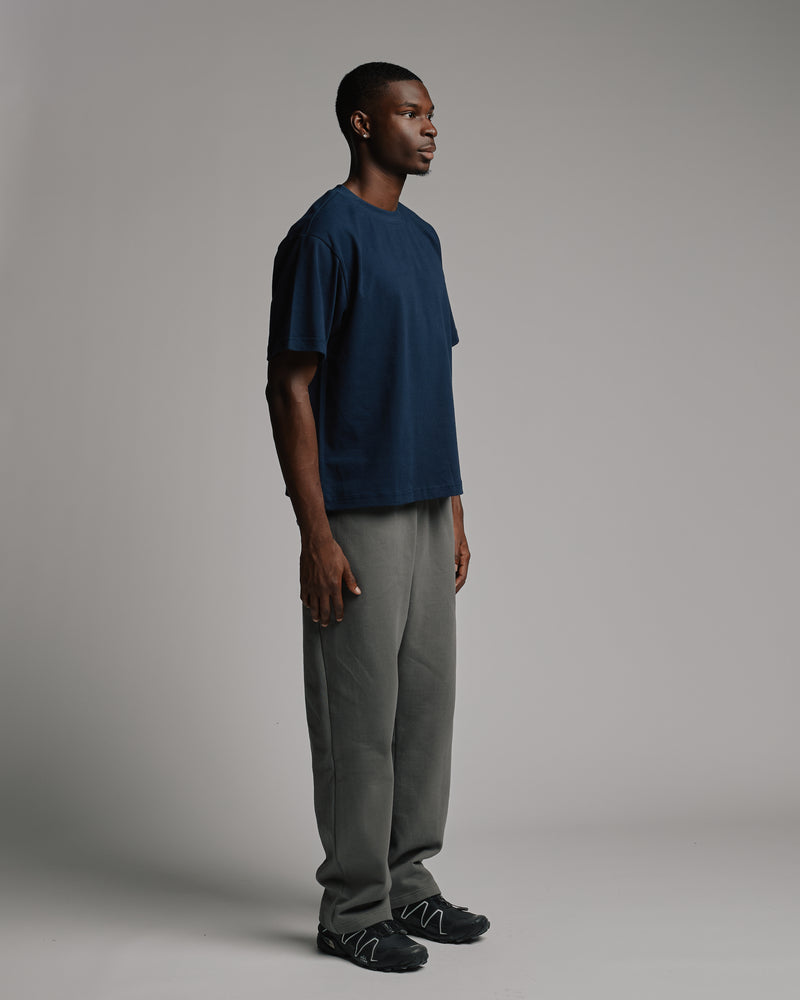 Cropped T-Shirt - Navy