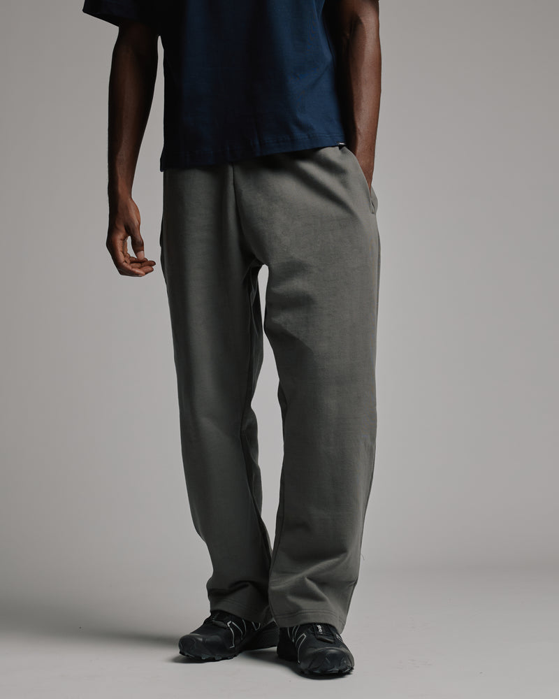 Open Bottom Sweatpants - Charcoal