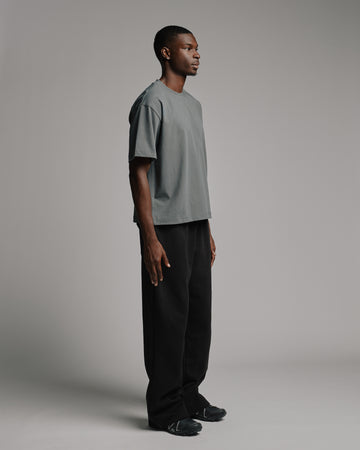 Drop Shoulder T-Shirt - Charcoal