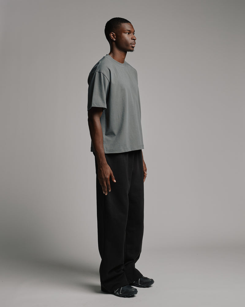 Drop Shoulder T-Shirt - Charcoal