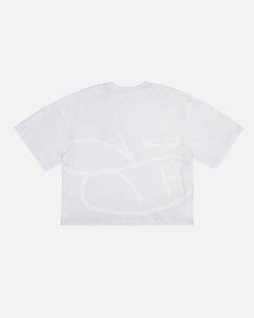 Hours x Saint Cropped T-Shirt - White