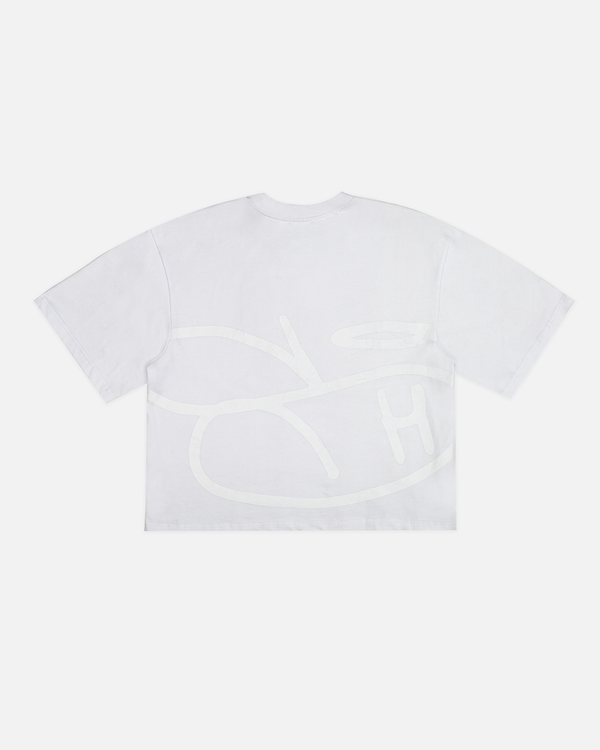 Hours x Saint Cropped T-Shirt - White