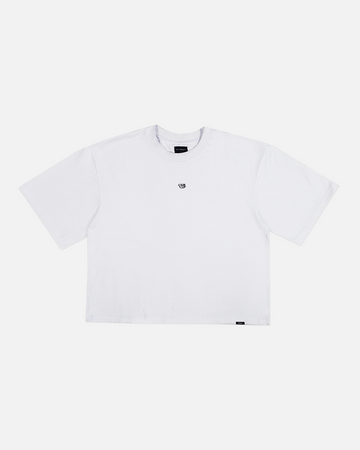 Hours x Saint Cropped T-Shirt - White