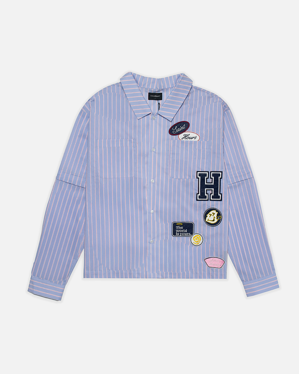 Hours x Saint Mechanic Shirt - Light Blue