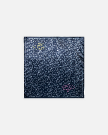 Hours x Saint Silk Bandana - Blue