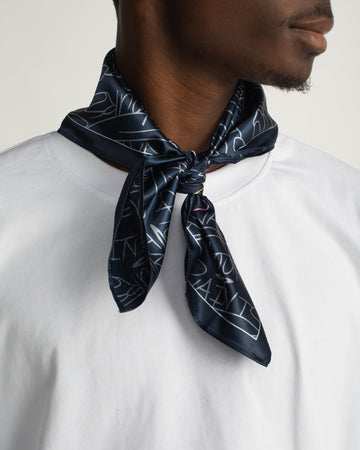 Hours x Saint Silk Bandana - Blue