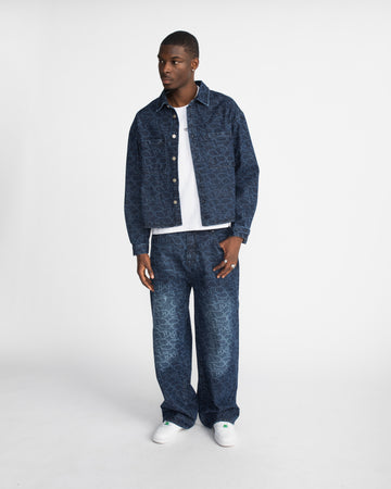 Hours x Saint Denim Overshirt - Blue