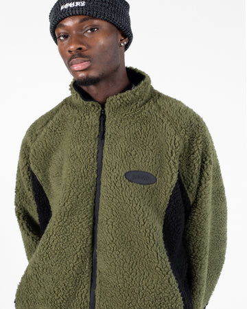 Sherpa Full Zip - Olive