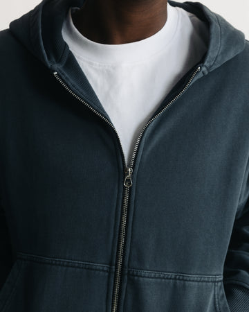 Thermal Lined Zip Hoodie - Vintage Navy