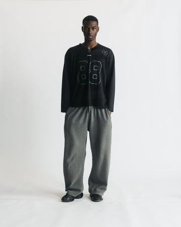 Hours Longsleeve Football Jersey - Black