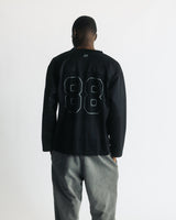 Hours Longsleeve Football Jersey - Black