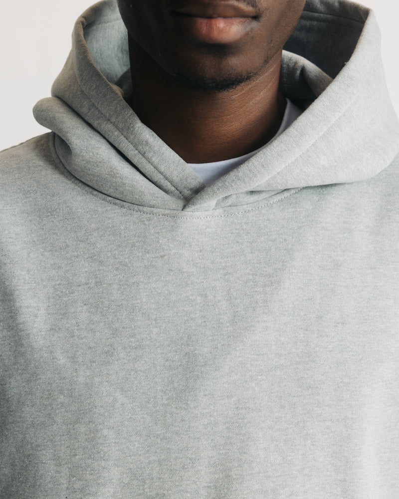 Drop Shoulder Hoodie - Grey