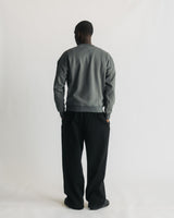 Drop Shoulder Crewneck - Charcoal