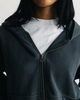 Thermal Lined Zip Hoodie - Vintage Navy