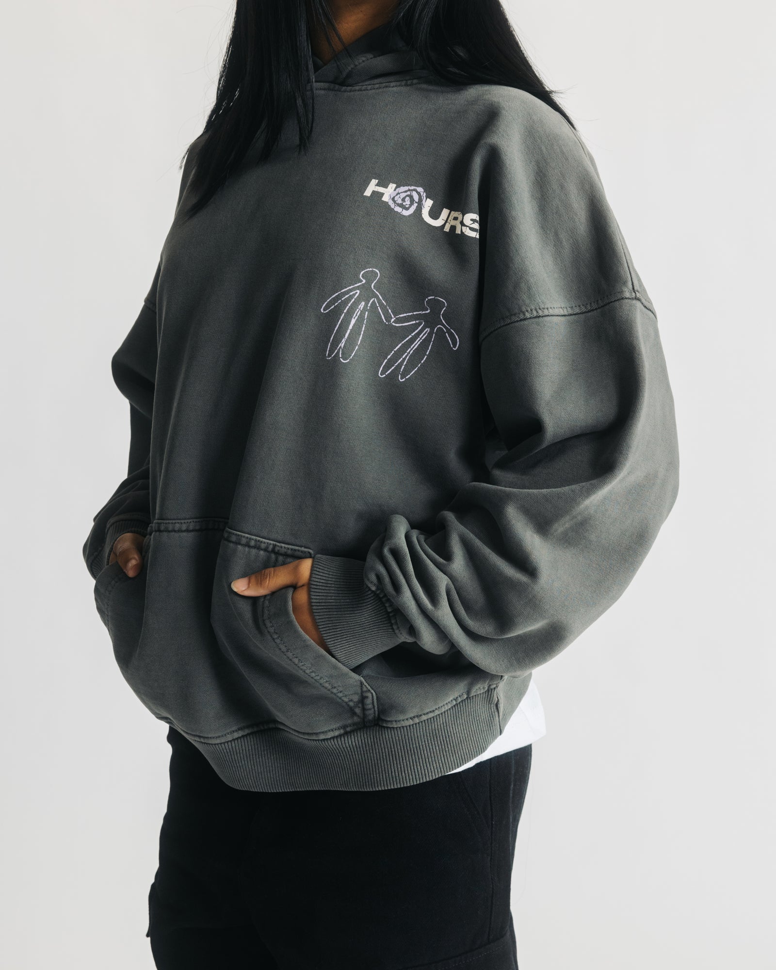 todayful／Vintage Sweat Pullove Drop Shoulder Hoodie - Vintage Burgundy – Hours
