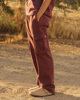 Cargo Sweatpants - Vintage Burgundy