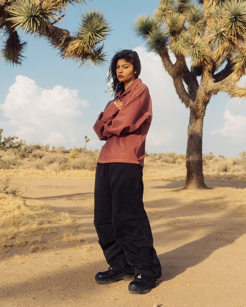 Collared Sweater - Vintage Burgundy