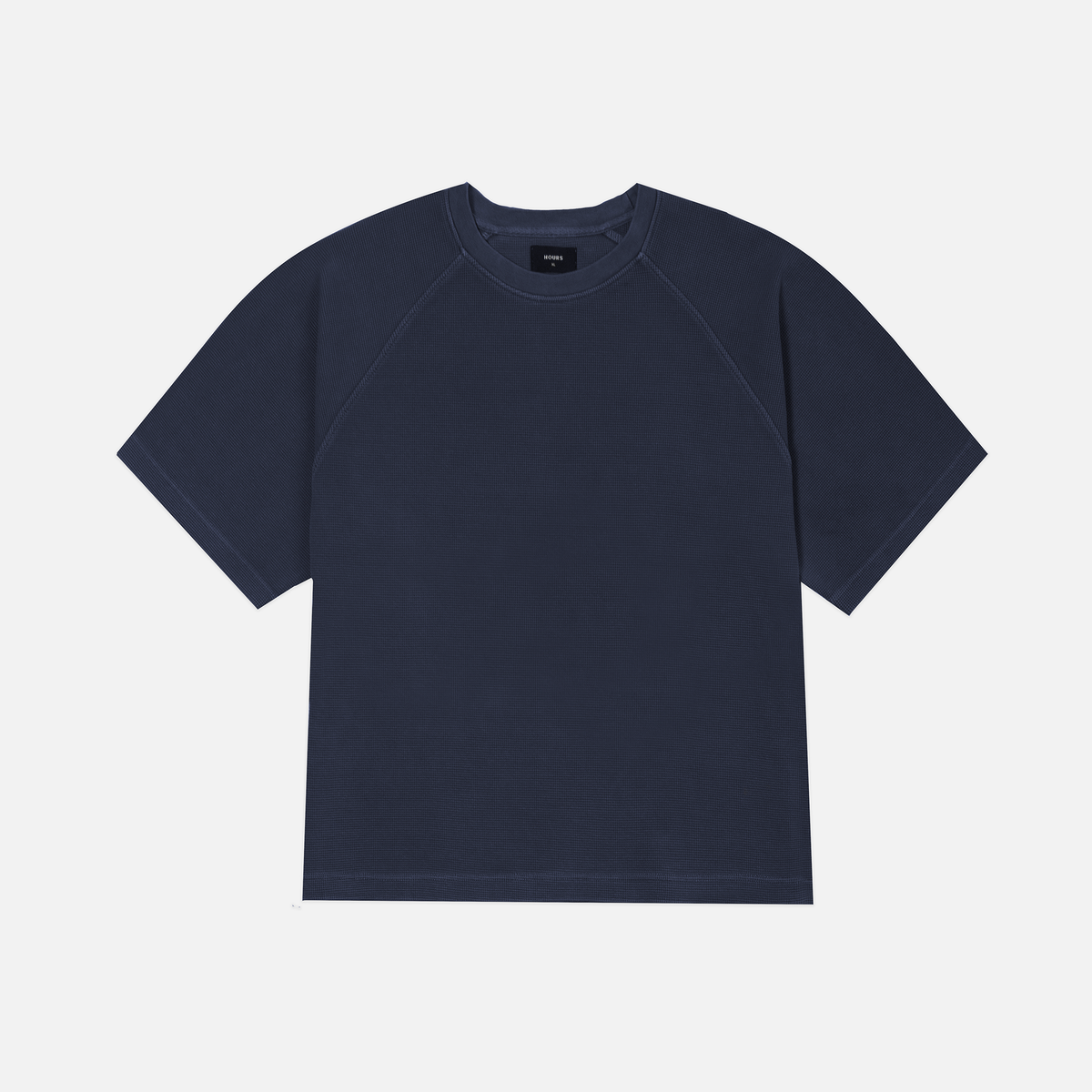Thermal Boxy T-Shirt - Vintage Navy