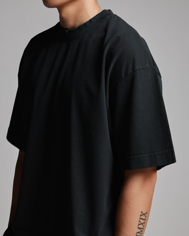 Cropped T-Shirt - Vintage Black