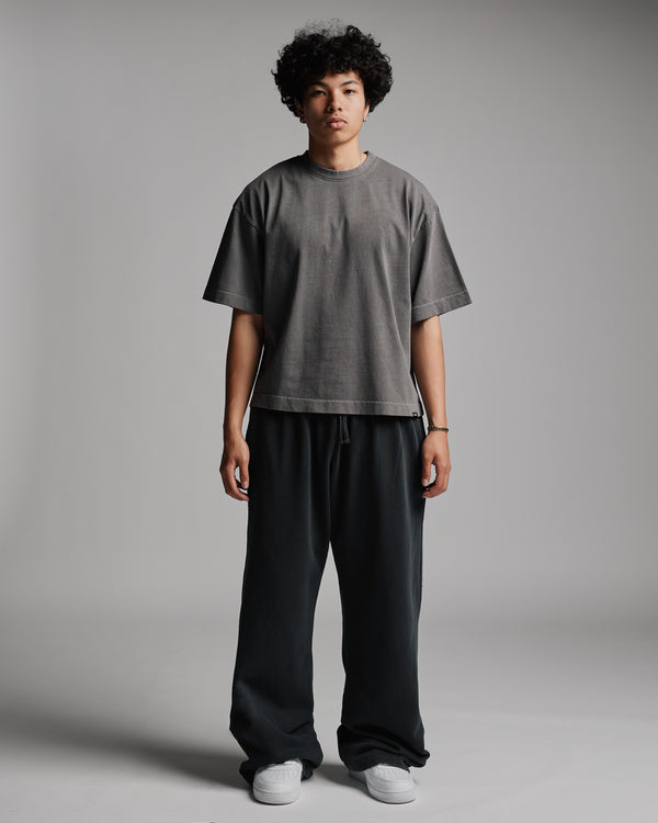 Cropped T-Shirt - Vintage Grey