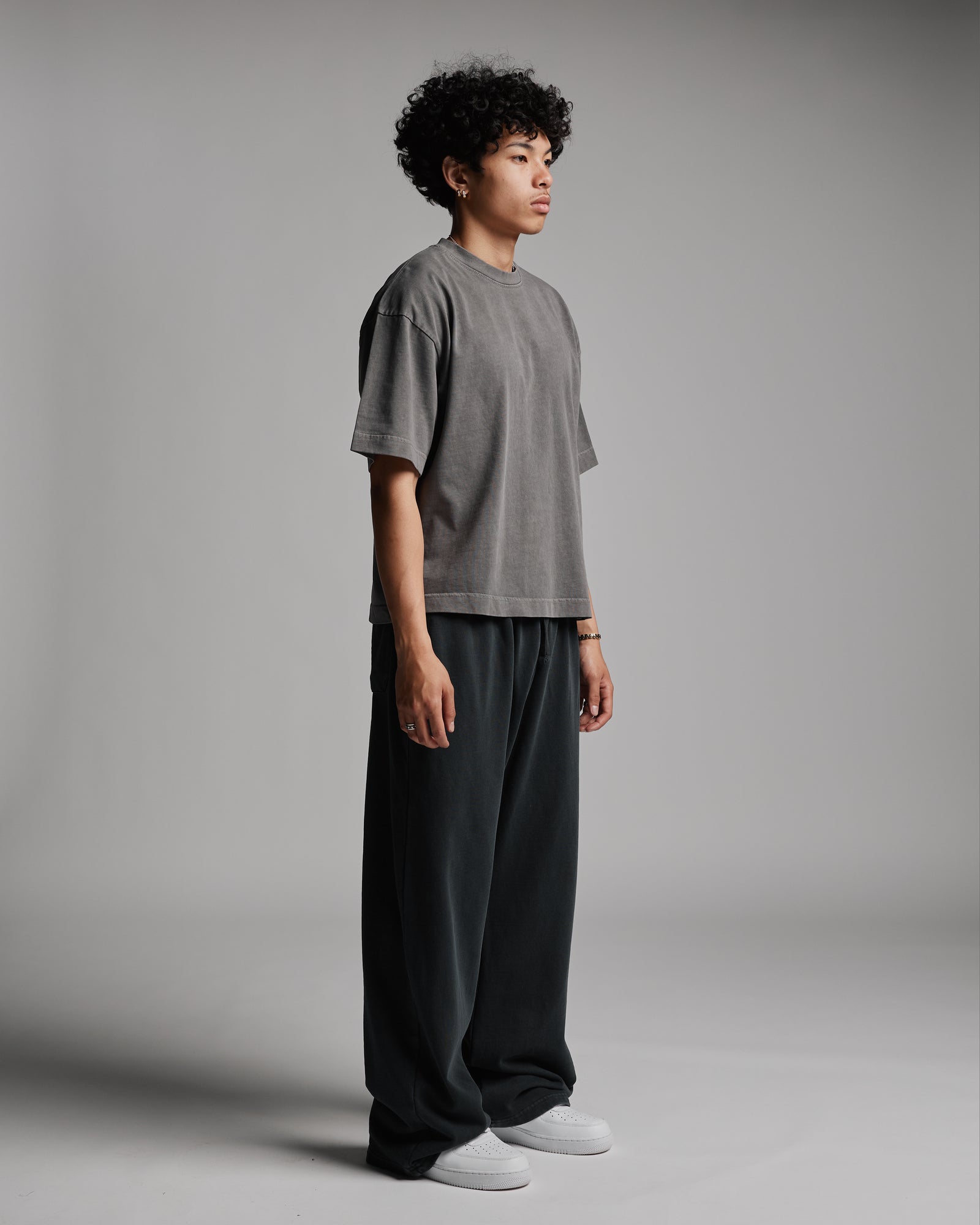 Cropped T-Shirt - Vintage Grey – Hours