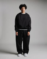 Drop Shoulder Crewneck - Black