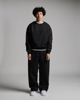 Drop Shoulder Crewneck - Black