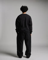 Drop Shoulder Crewneck - Black