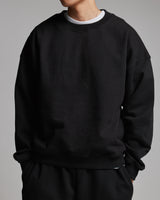 Drop Shoulder Crewneck - Black