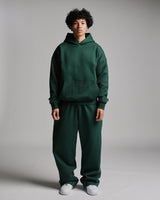 Drop Shoulder Hoodie - Forest Green