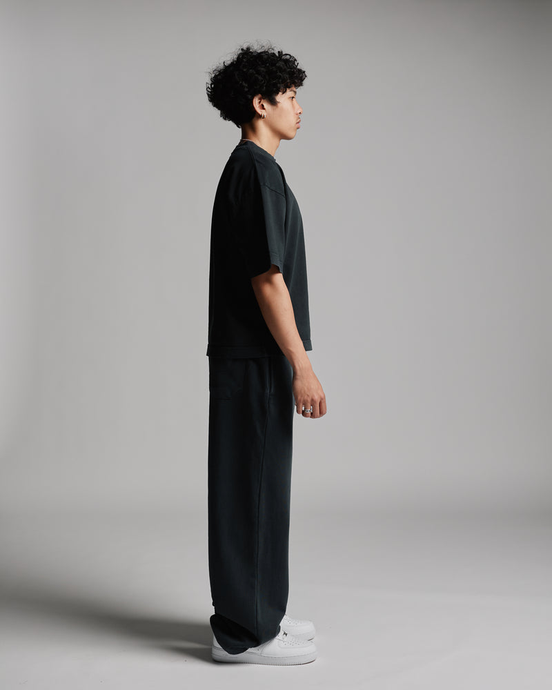 Cropped T-Shirt - Vintage Black