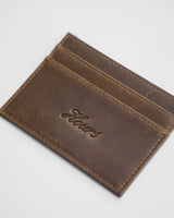 The World is Yours Cardholder - Vintage Brown