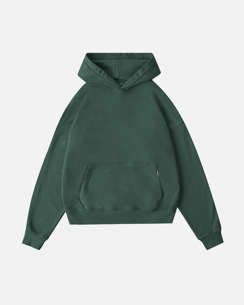 Drop Shoulder Hoodie - Vintage Green