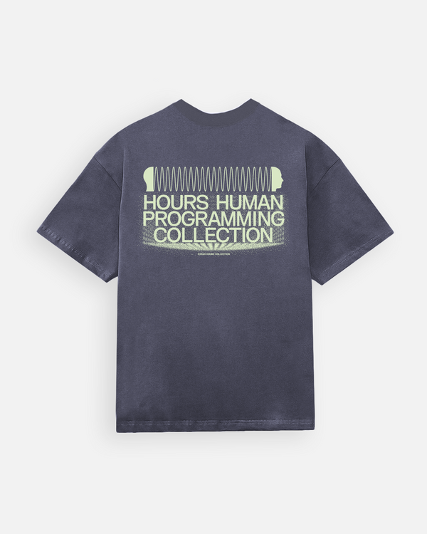 Human Programming T-Shirt - Vintage Blue