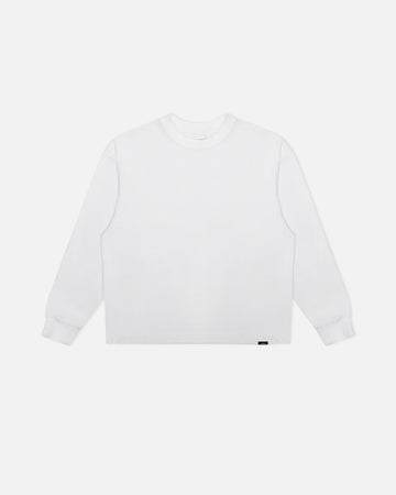 Cropped Long Sleeve - White