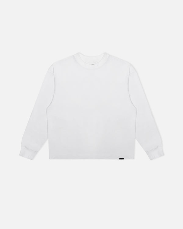 Cropped Long Sleeve - White