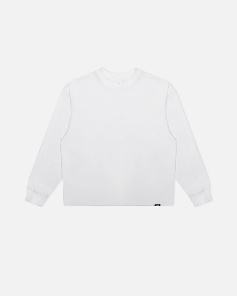 Cropped Long Sleeve - White