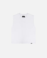 Cropped Tank Top - White