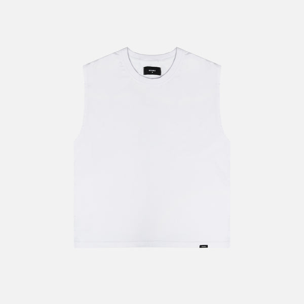 トップス Homme girls | LOGO CROPPED TANK IN WHITE Logo Cropped Tank in White – HOMMEGIRLS