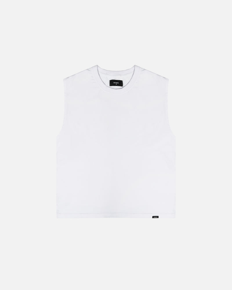 Cropped Tank Top - White