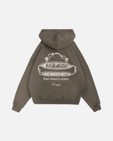 Your Mind is Hours Hoodie - Vintage Brown