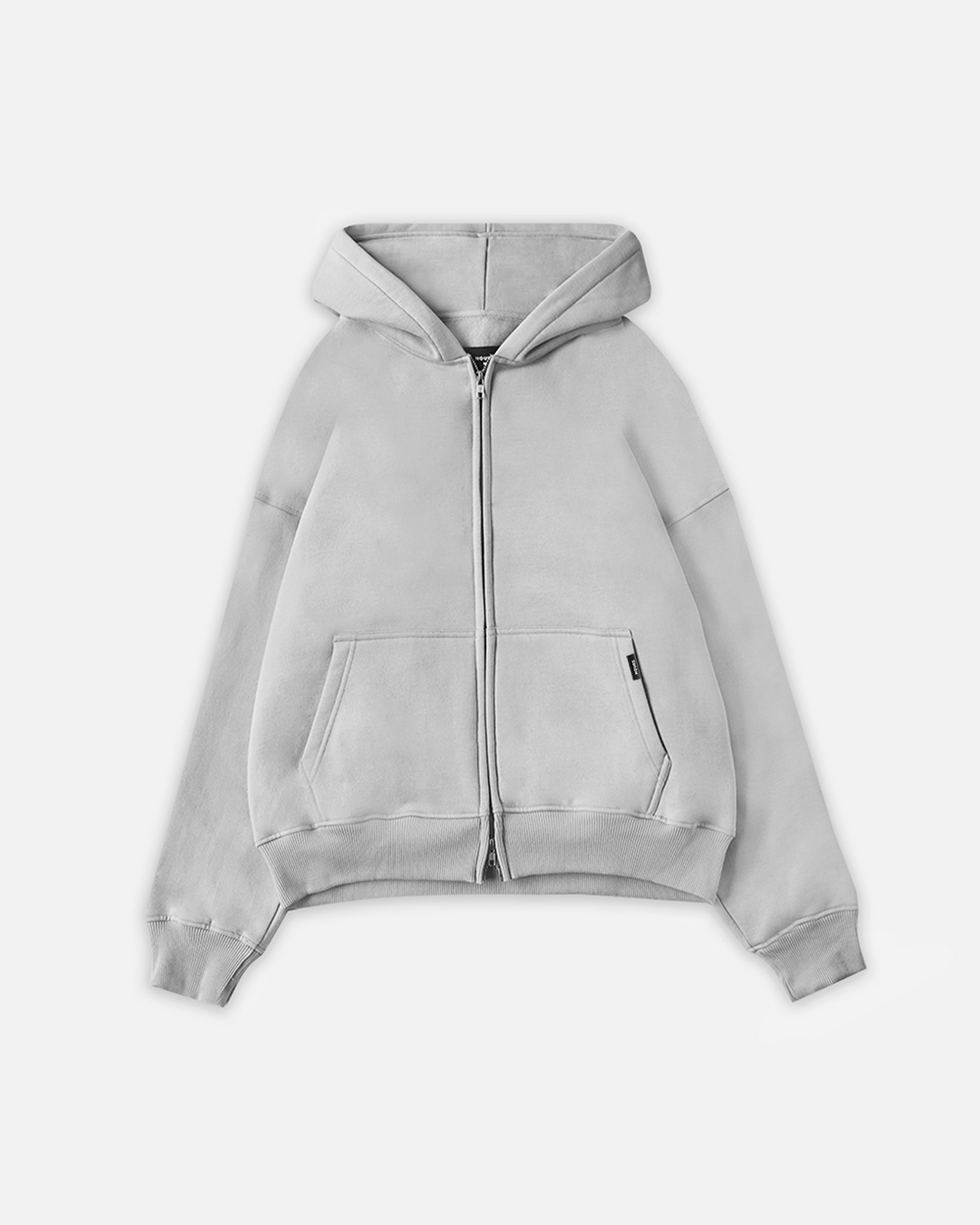 STONE |HOOD/ZIP-UP (Cotton Fleece Full-Zip Hooded ZipHoodie STONE |HOOD/ZIP-UP (Cotton Fleece Full-Zip Hooded ZipHoodie