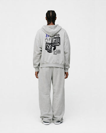 Open Interface Zip Hoodie - Grey