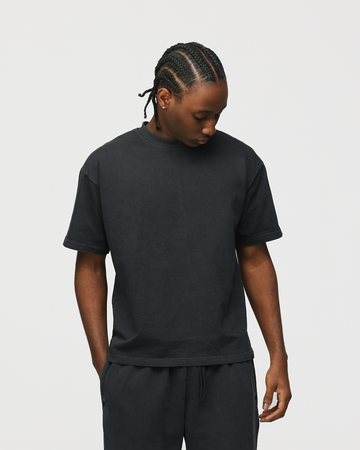 Drop Shoulder T-Shirt - Vintage Black