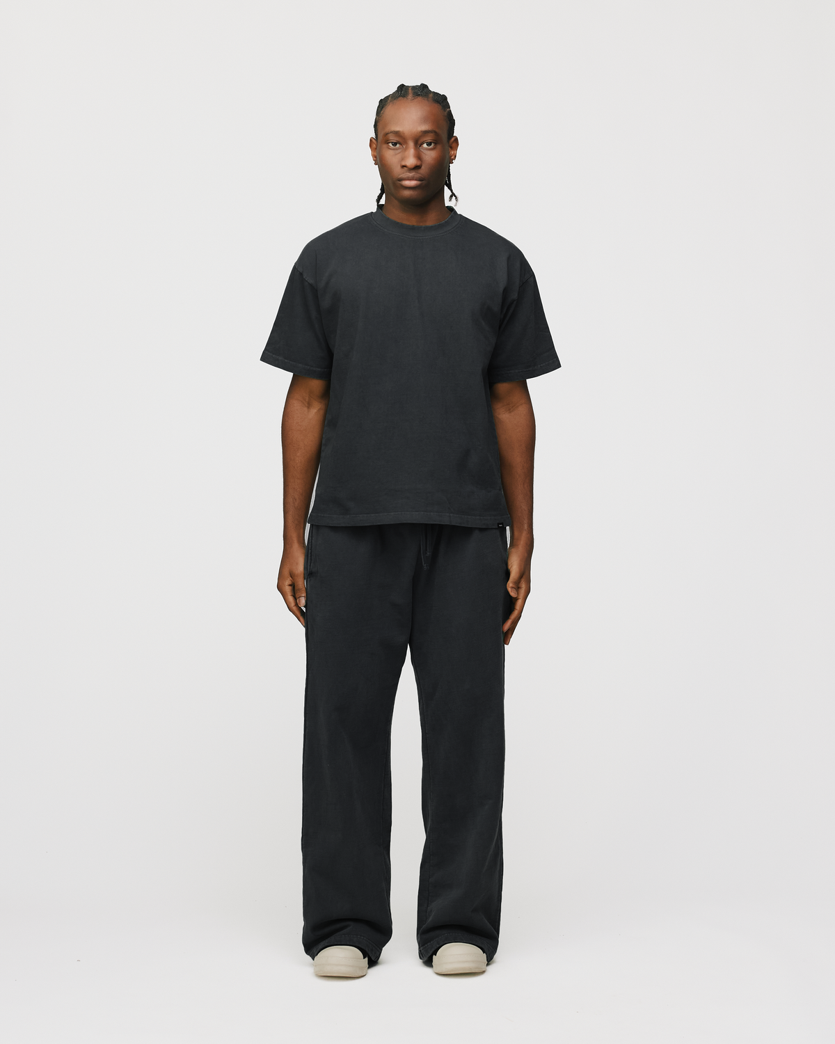 Drop Shoulder T-Shirt - Vintage Black